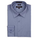 Marquis Men's Solid Slim Fit Dress Shirts  009 SL