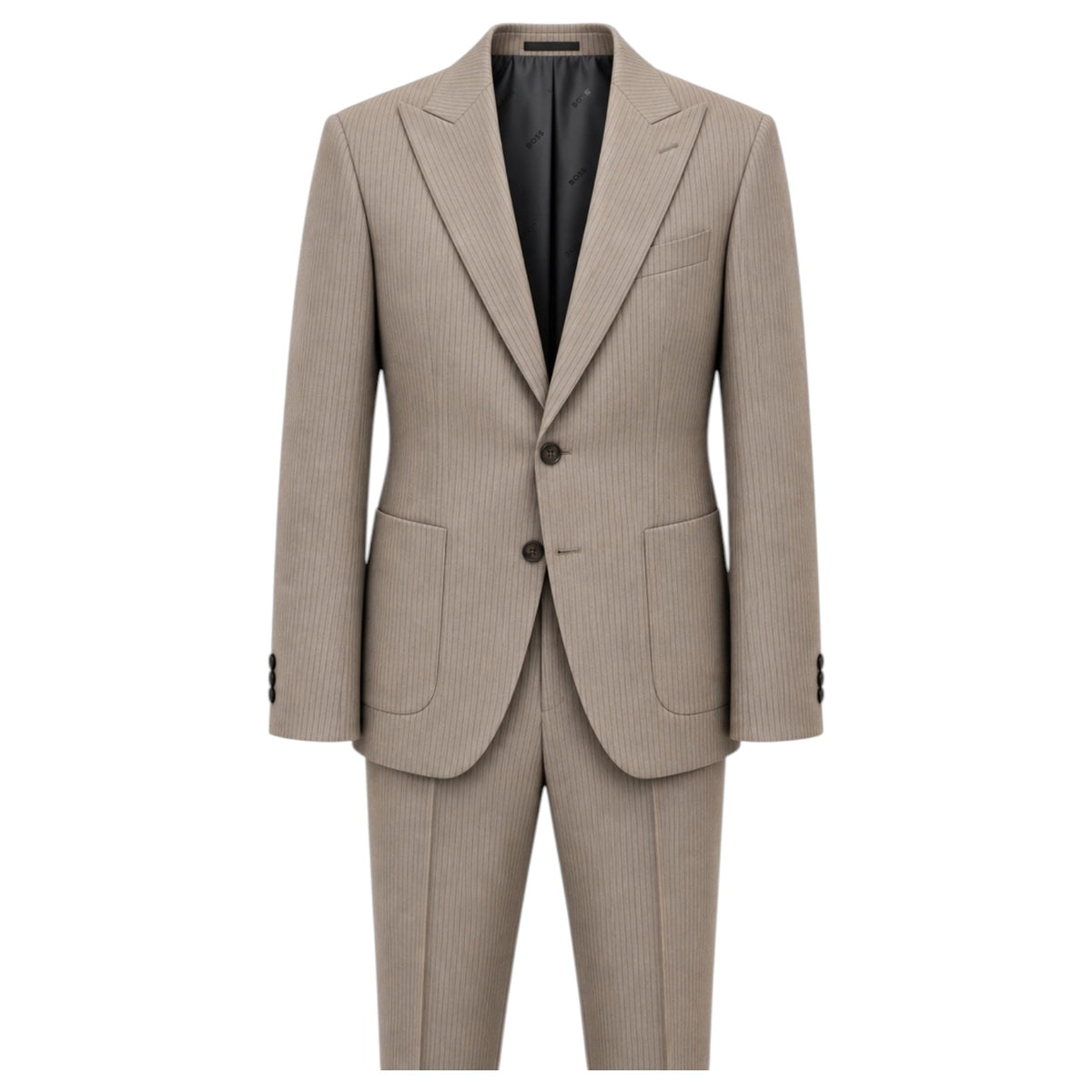 BOSS Men’s REDA Italian Wool Stretch Pinstripe Suit  50571973-248