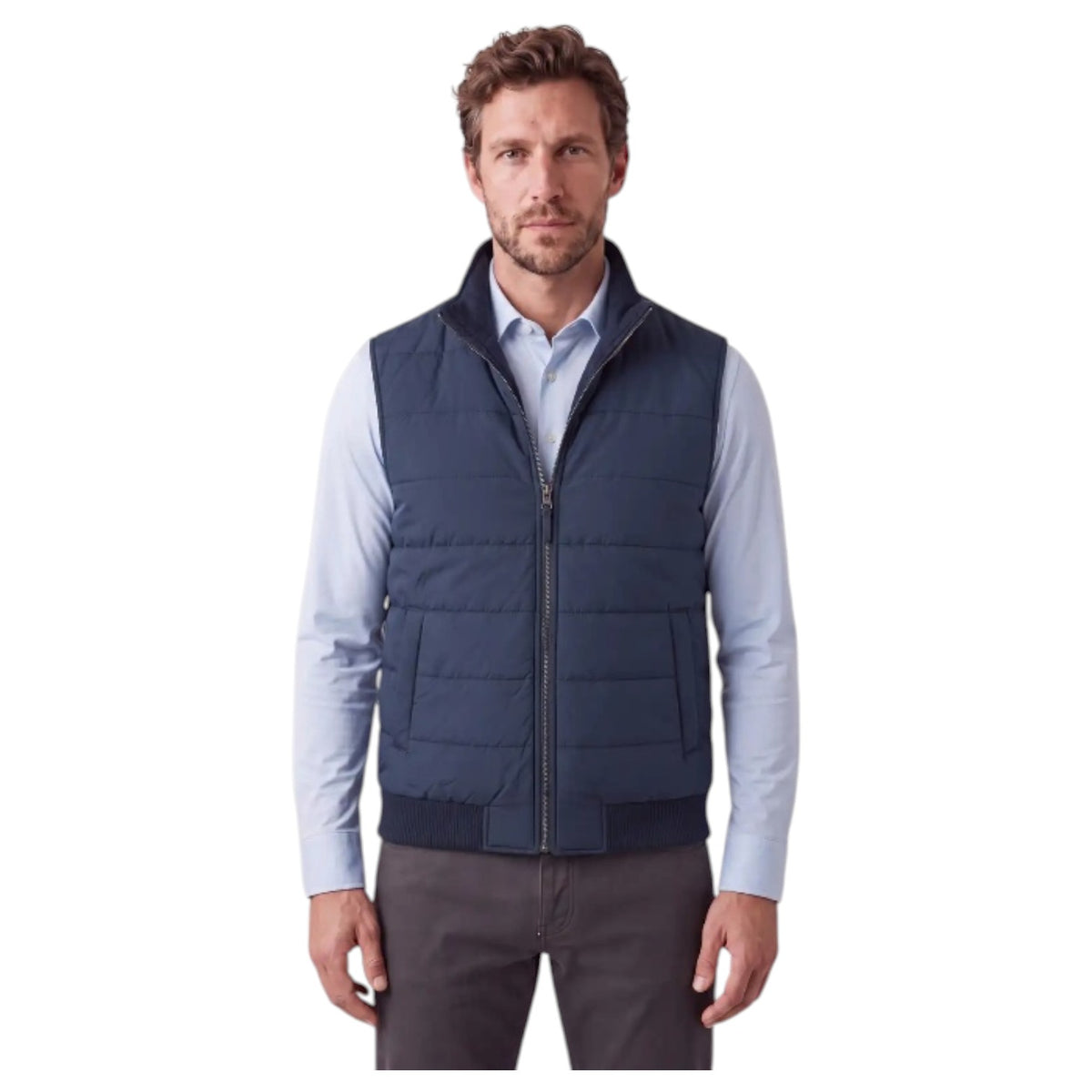 Ketroy Men’s Reversible Wool-Cashmere &amp; Goose Down Puffer Vest