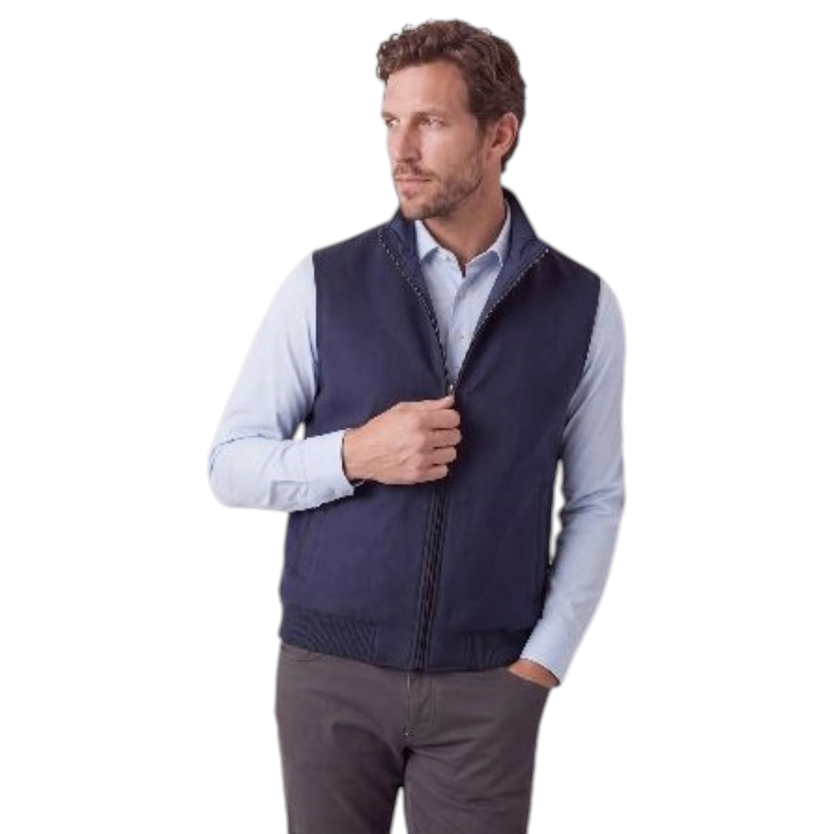 Ketroy Men’s Reversible Wool-Cashmere &amp; Goose Down Puffer Vest