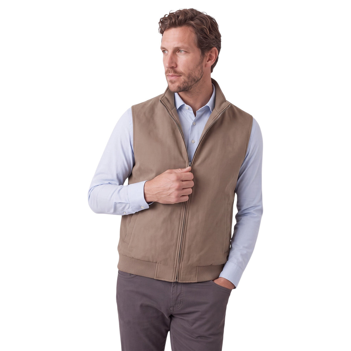 Ketroy Men’s Reversible Wool-Cashmere &amp; Goose Down Puffer Vest