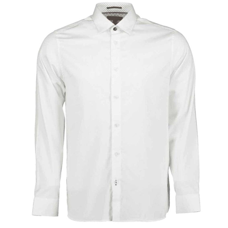 Ted Baker Slim Fit Stretch Sport Shirt 230891 WHITE J&Z Couture Ted Baker Slim Fit Stretch Sport Shirt 230891 WHITE J&Z Couture