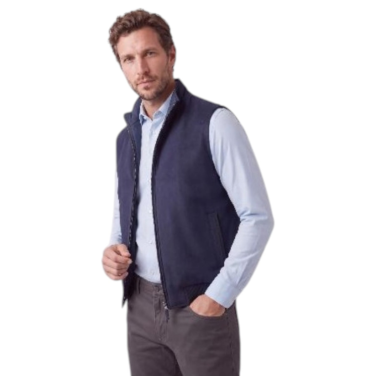 Ketroy Men’s Reversible Wool-Cashmere &amp; Goose Down Puffer Vest