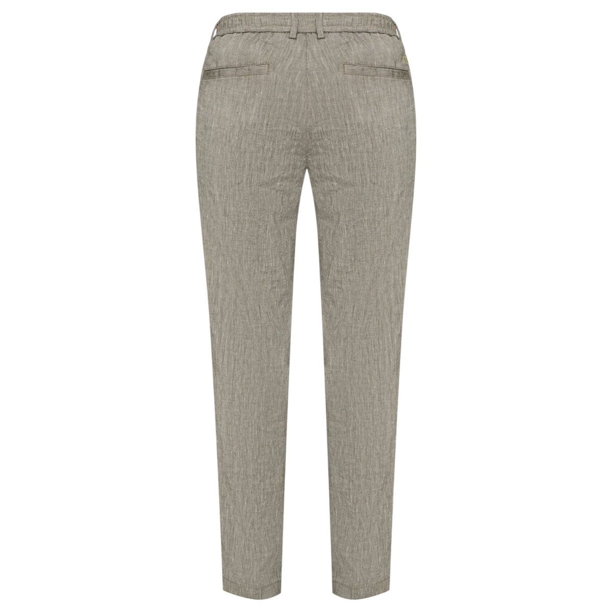 BOSS Casual Trousers In Linen In Dark Olive  50540480 302