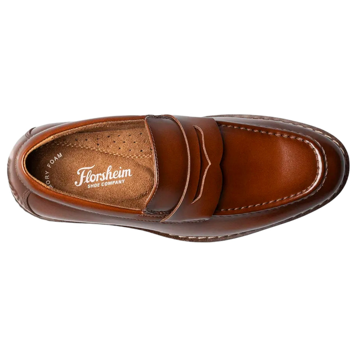 Florsheim Rucci Jr. Boys Moc Toe Penny Loafer  16696 221 Brown