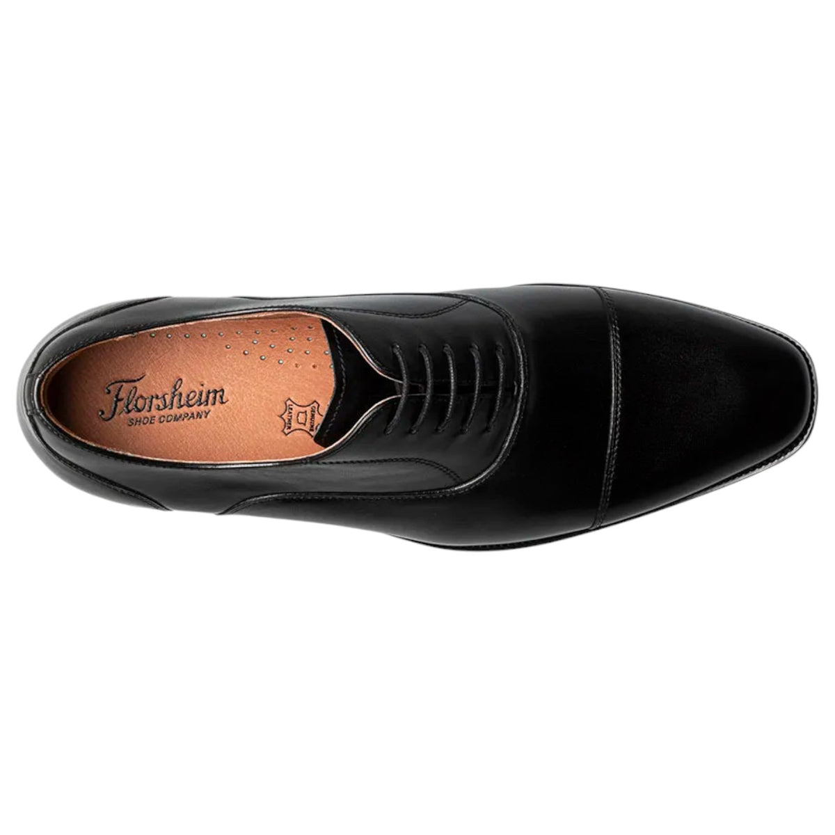 Florsheim Sorrento Lux Cap Toe Balmoral Oxford  14447 001 Black
