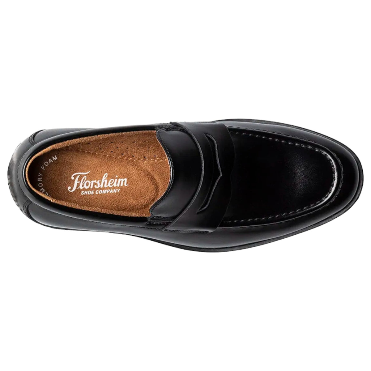 Florsheim Rucci Jr. Boys Moc Toe Penny Loafer  16696 001 Black