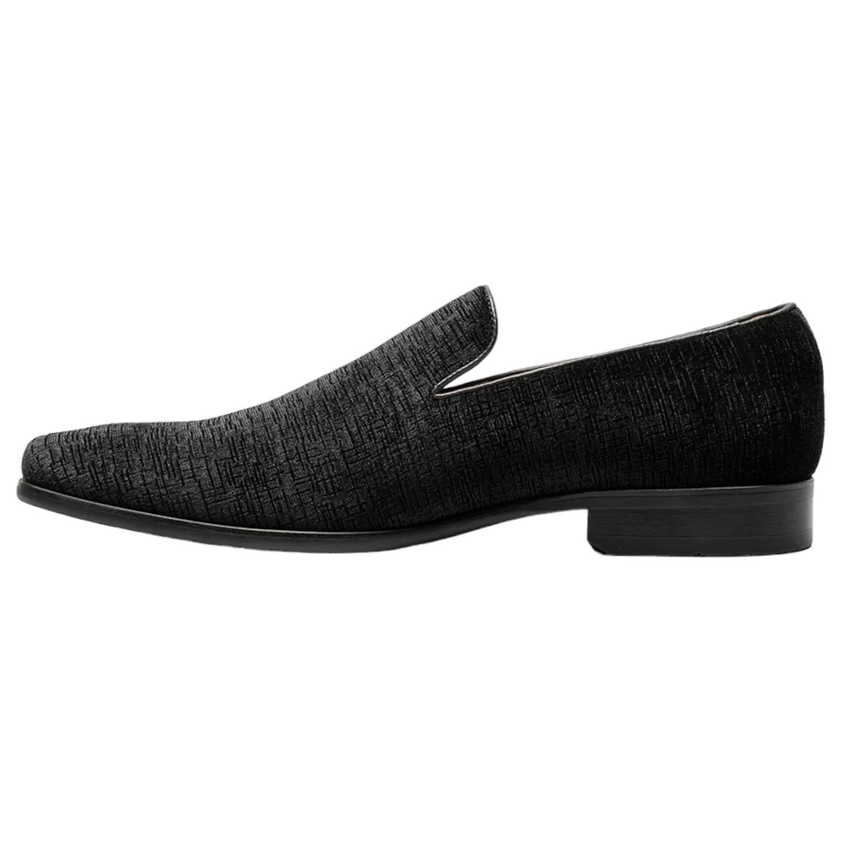 Florsheim VLT Slip On Tuxedo Shoes In Black Velvet  15208 001 Black