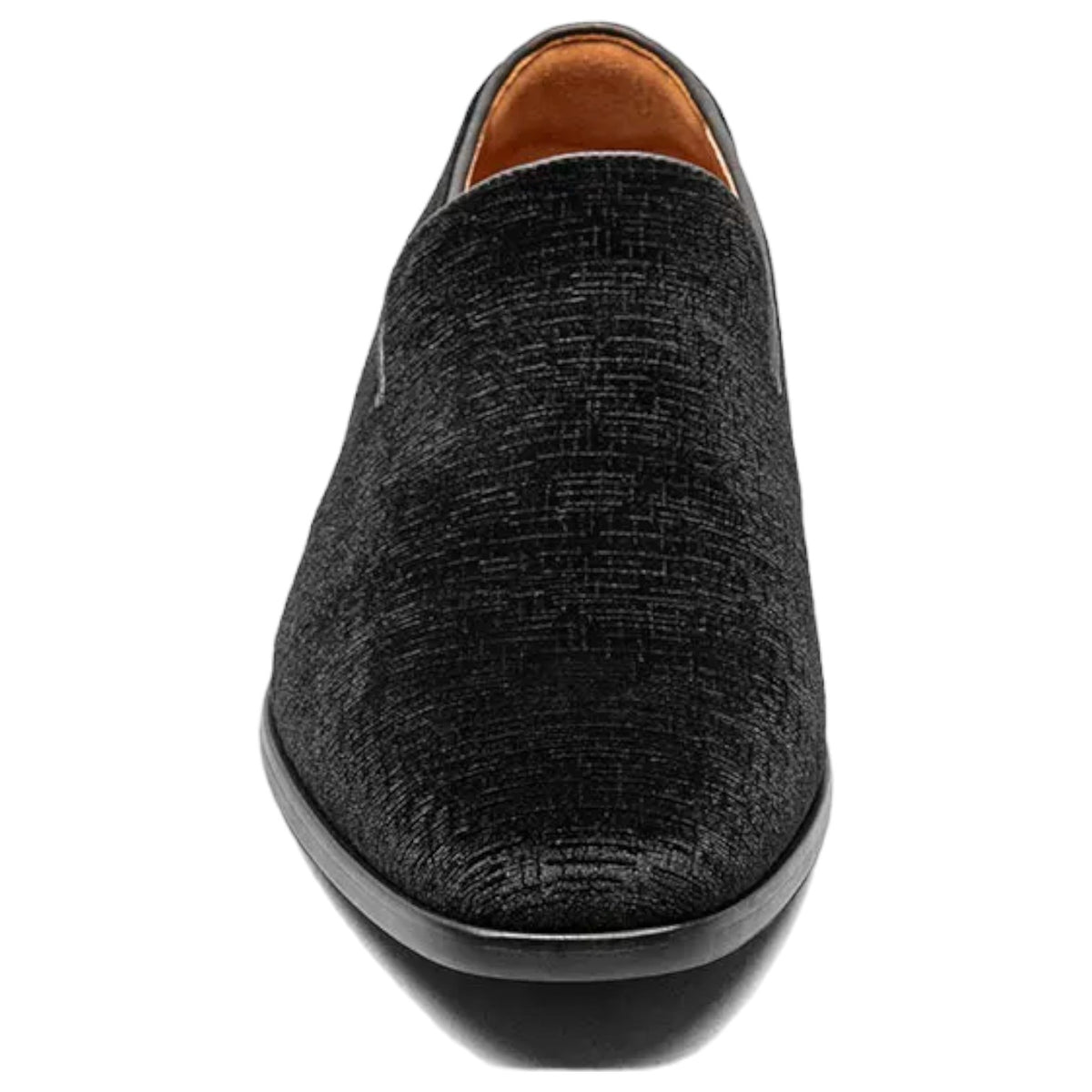 Florsheim VLT Slip On Tuxedo Shoes In Black Velvet  15208 001 Black