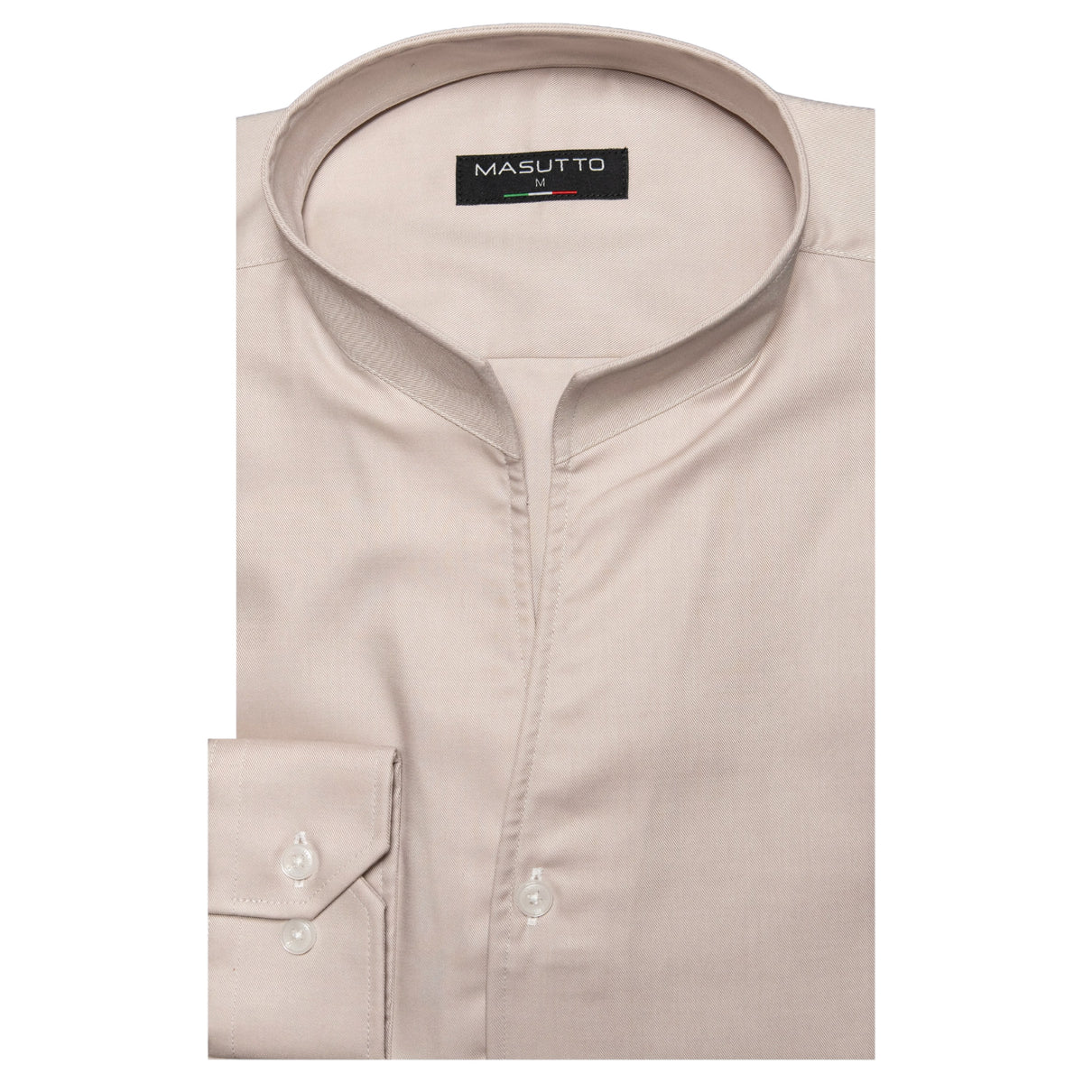 MASUTTO Tonali Men’s Long Sleeve Shirt with Tulip Collar