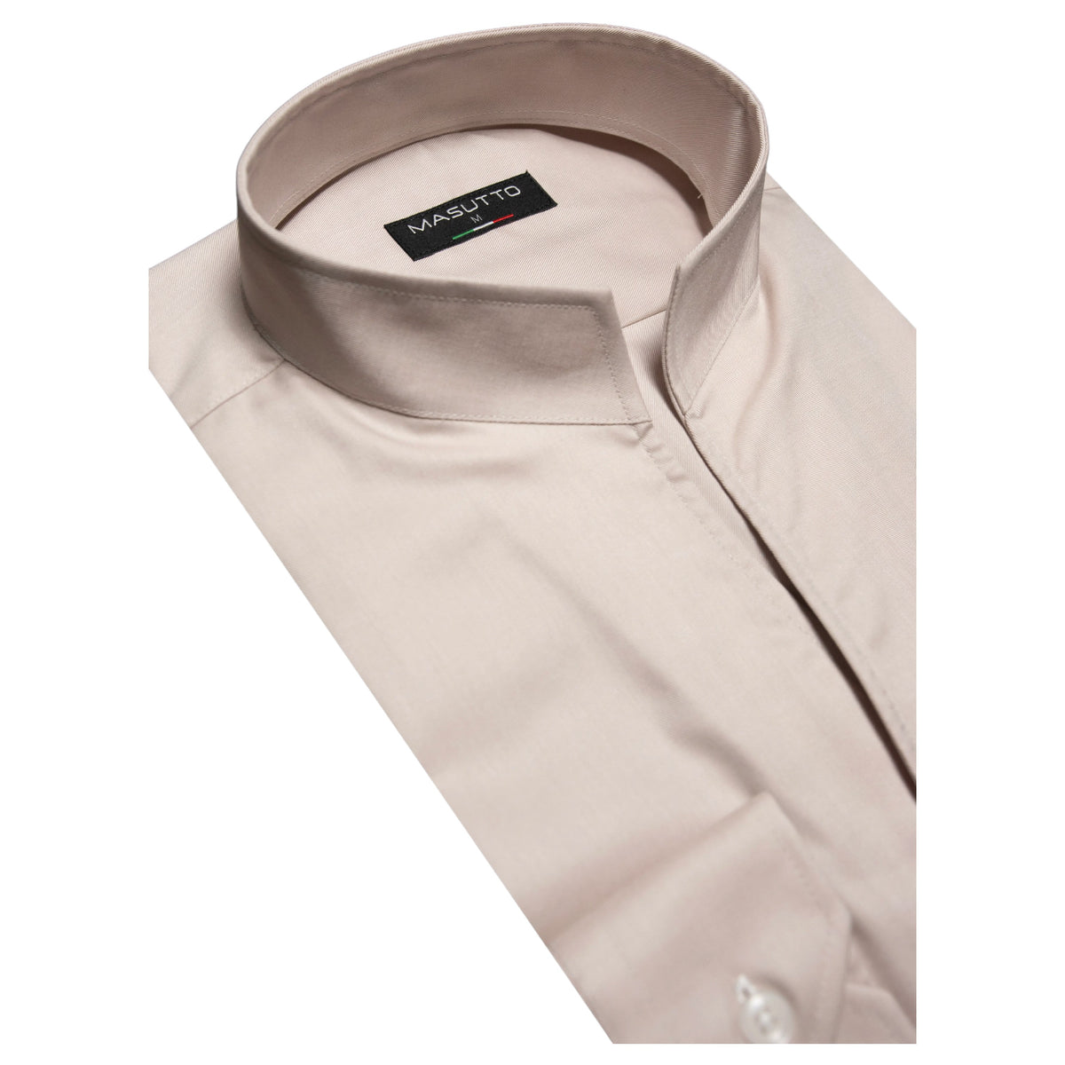 MASUTTO Tonali Men’s Long Sleeve Shirt with Tulip Collar