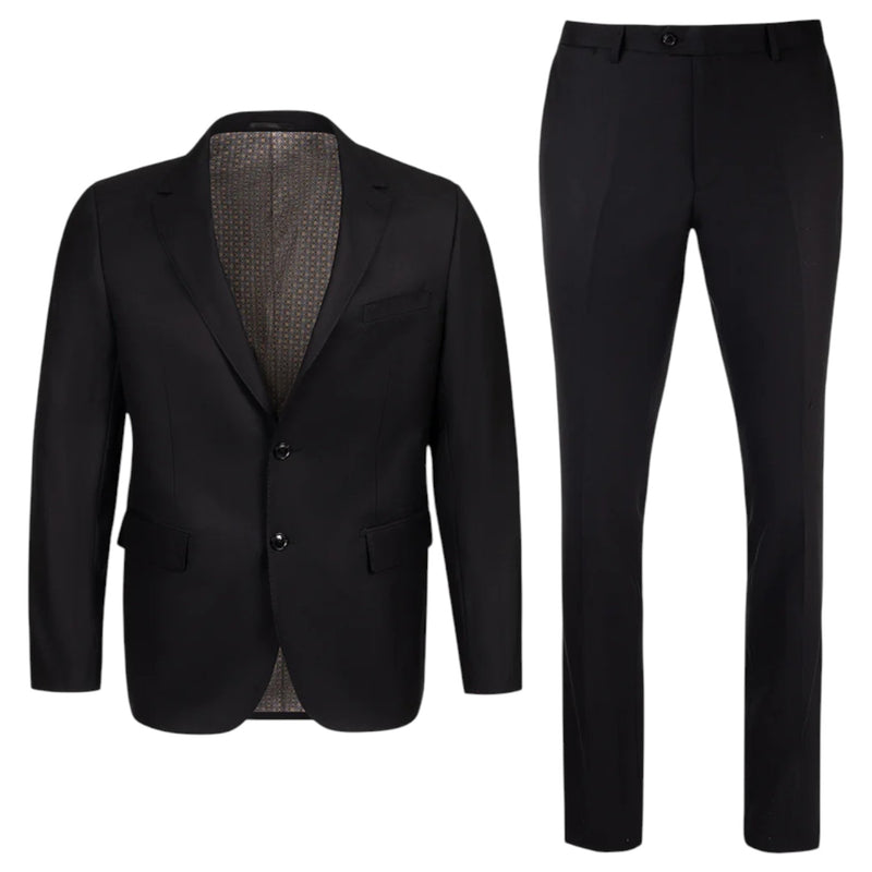 Men's Cardeliano Wool Suit - Black