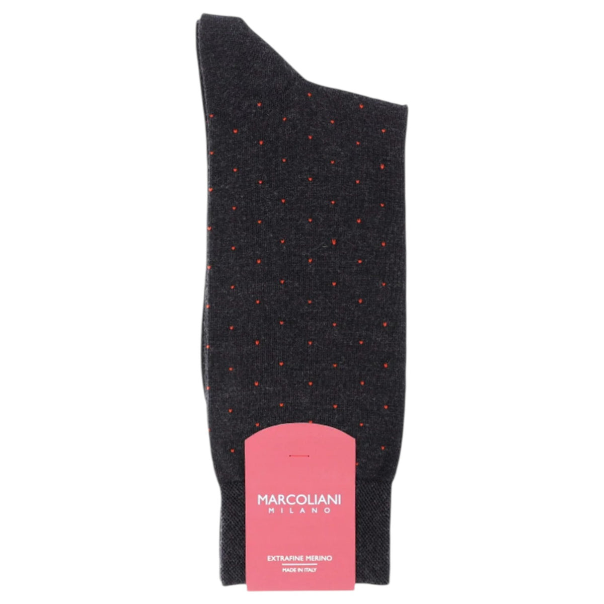 Marcoliani Pin Dot Motif Pima Cotton Mid-Calf Sock - MAR2772T