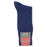 Marcoliani Pin Dot Motif Pima Cotton Mid-Calf Sock - MAR2772T
