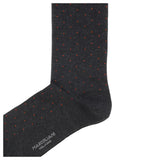 Marcoliani Pin Dot Motif Pima Cotton Mid-Calf Sock - MAR2772T