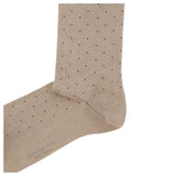 Marcoliani Pin Dot Motif Pima Cotton Mid-Calf Sock - MAR2772T