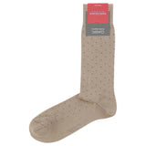 Marcoliani Pin Dot Motif Pima Cotton Mid-Calf Sock - MAR2772T