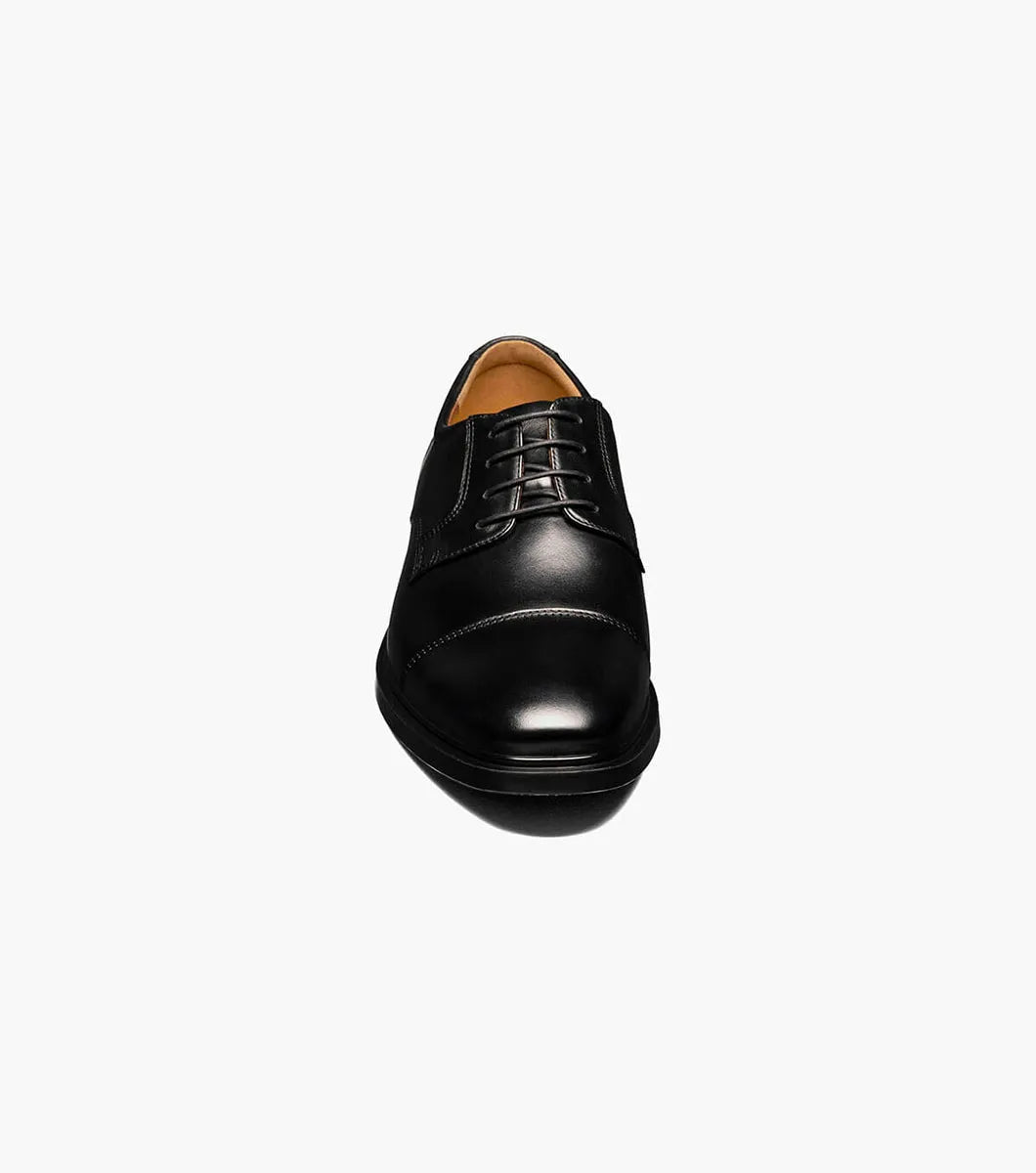 Florsheim FORECAST Waterproof Cap Toe Oxford-Black 12191-001