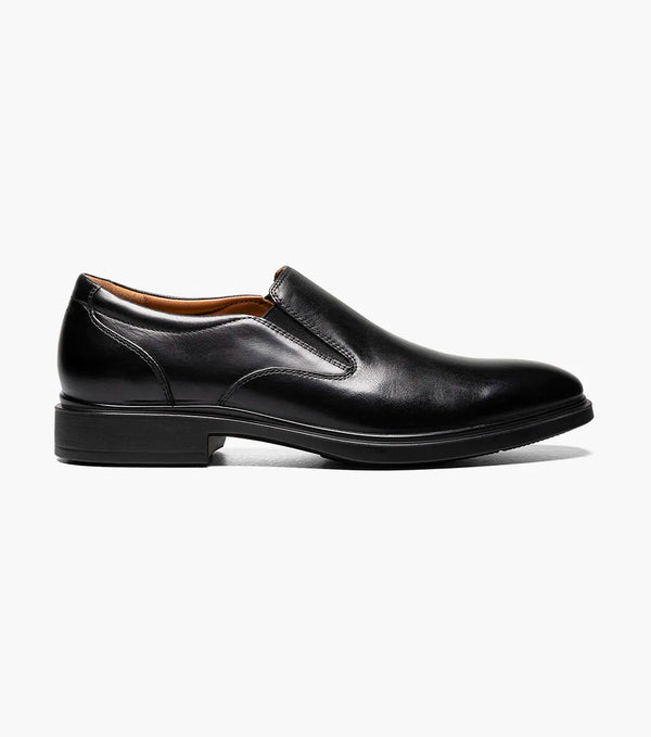 Florsheim FORECAST Waterproof Plain Toe Slip On-Black  12196-001