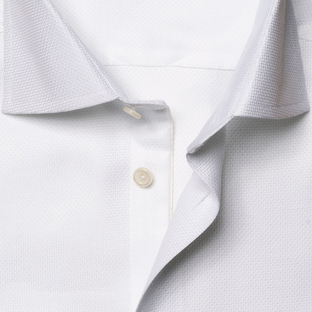 Eton White Cotton-Tencel Contemporary Fit 100010441 01