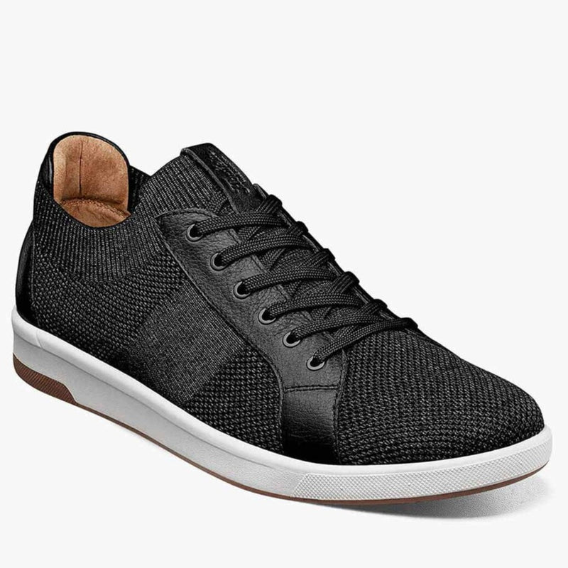 Florsheim Men's Crossover Knit Lace To Toe Sneaker in Black  14313-001