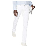 PAIGE Lennox Slim Pants In White  M653799-3985