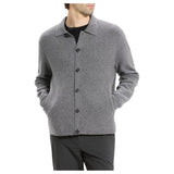 Theory Cameron Corded Cashmere Button Sweater