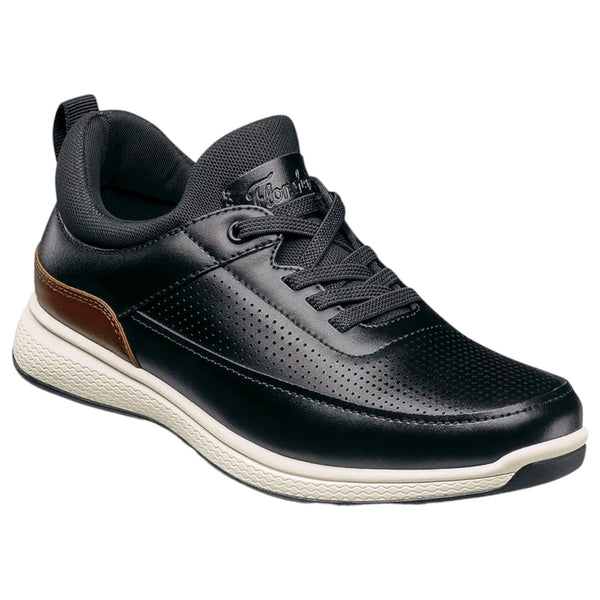 Florsheim Satellite Jr. Boys Perf Elastic Lace Slip On Sneaker  16695-001