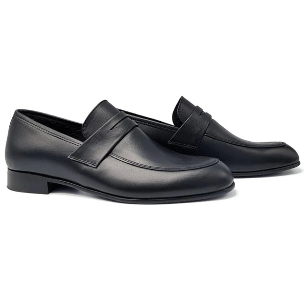 Andanines Boy's Dress Shoes Black Smooth Penny Loafer 171680L-3