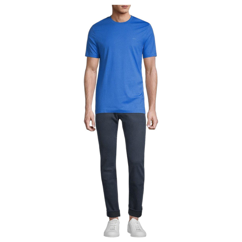 BOSS Cotton-Jersey Regular-Fit Tompson 01 T-Shirt In Open Blue  50468347 479