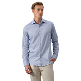 Garnet Vertical Weave Cotton-Linen Shirt  2611050CC