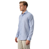 Garnet Vertical Weave Cotton-Linen Shirt  2611050CC