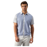 Garnet SetaTouch Linen-Tencel Colorblock Polo Shirt