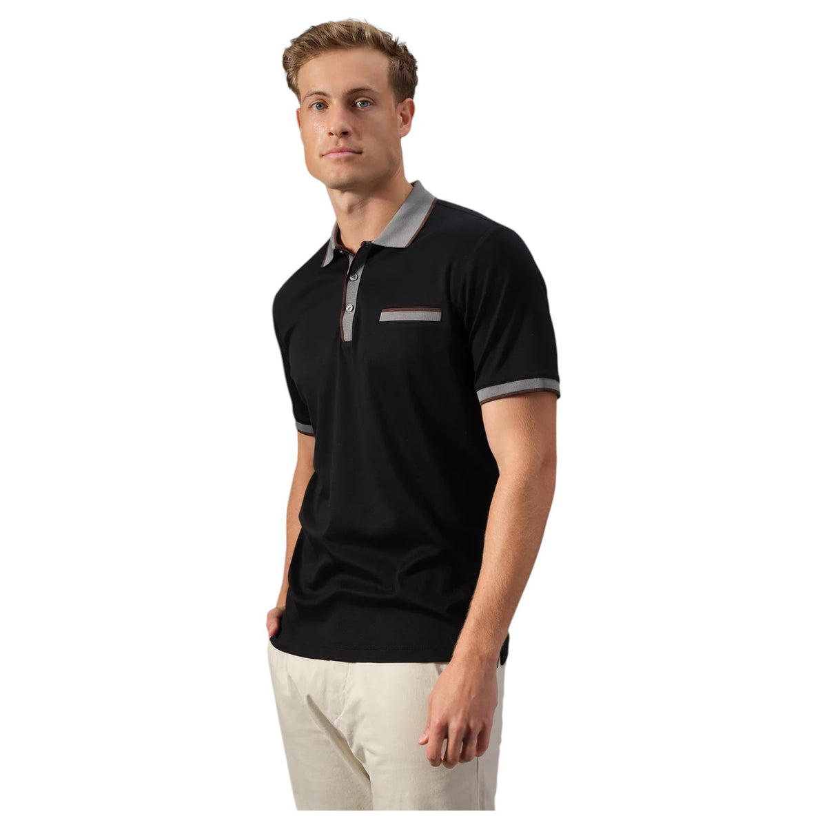 Garnet Seta-Touch Polo with Contrast Details – Style 2617012CC