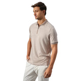 Garnet The Vantage Tipped Zip Polo  2617006CC