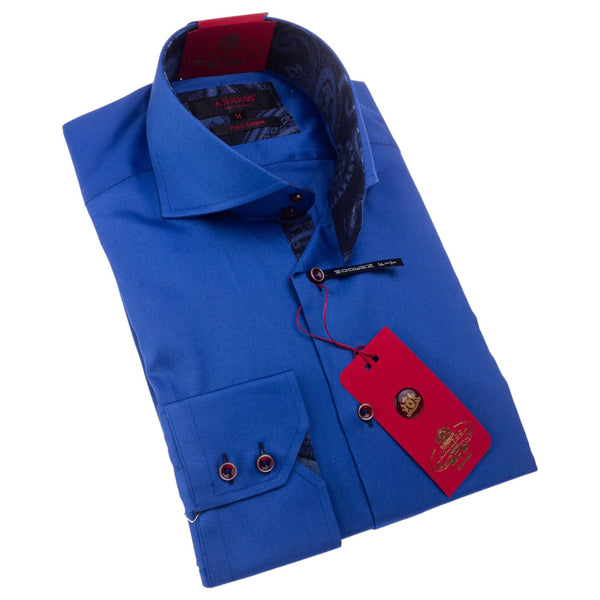 Axxess Shirt Modern Fit Shirt In Royal Blue  224-09