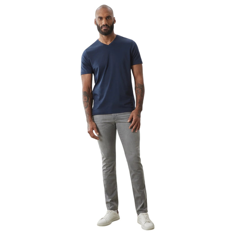 Robert Barakett V Neck T Shirt In Blue Night 23336V