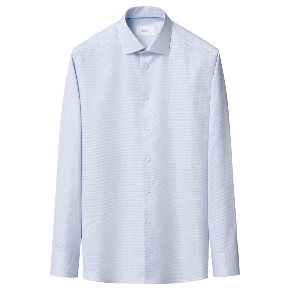 Eton Houndstooth Twill Signature Shirt Cut-Away  100015356