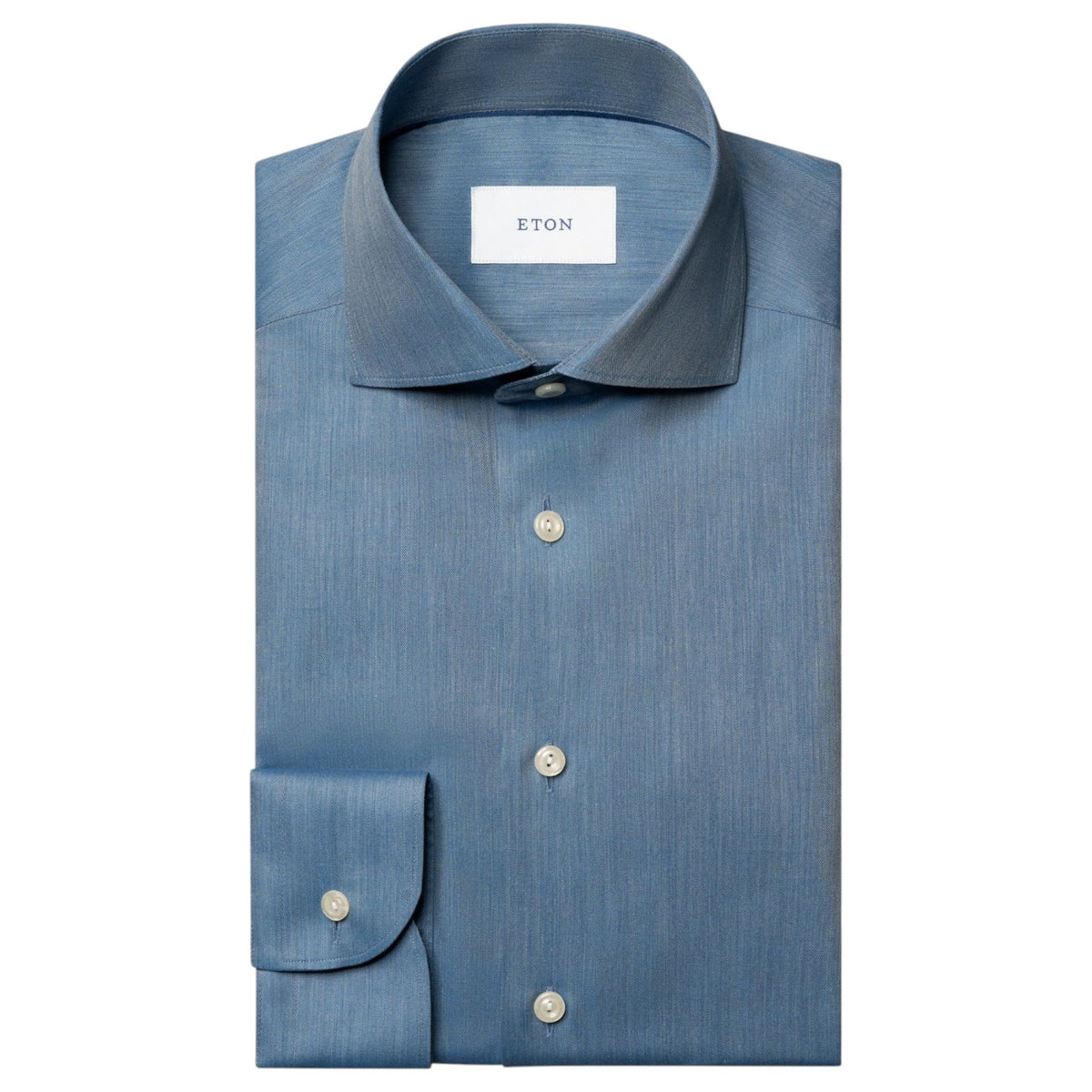 Eton Signature Flannel Cotton Dress Shirt
