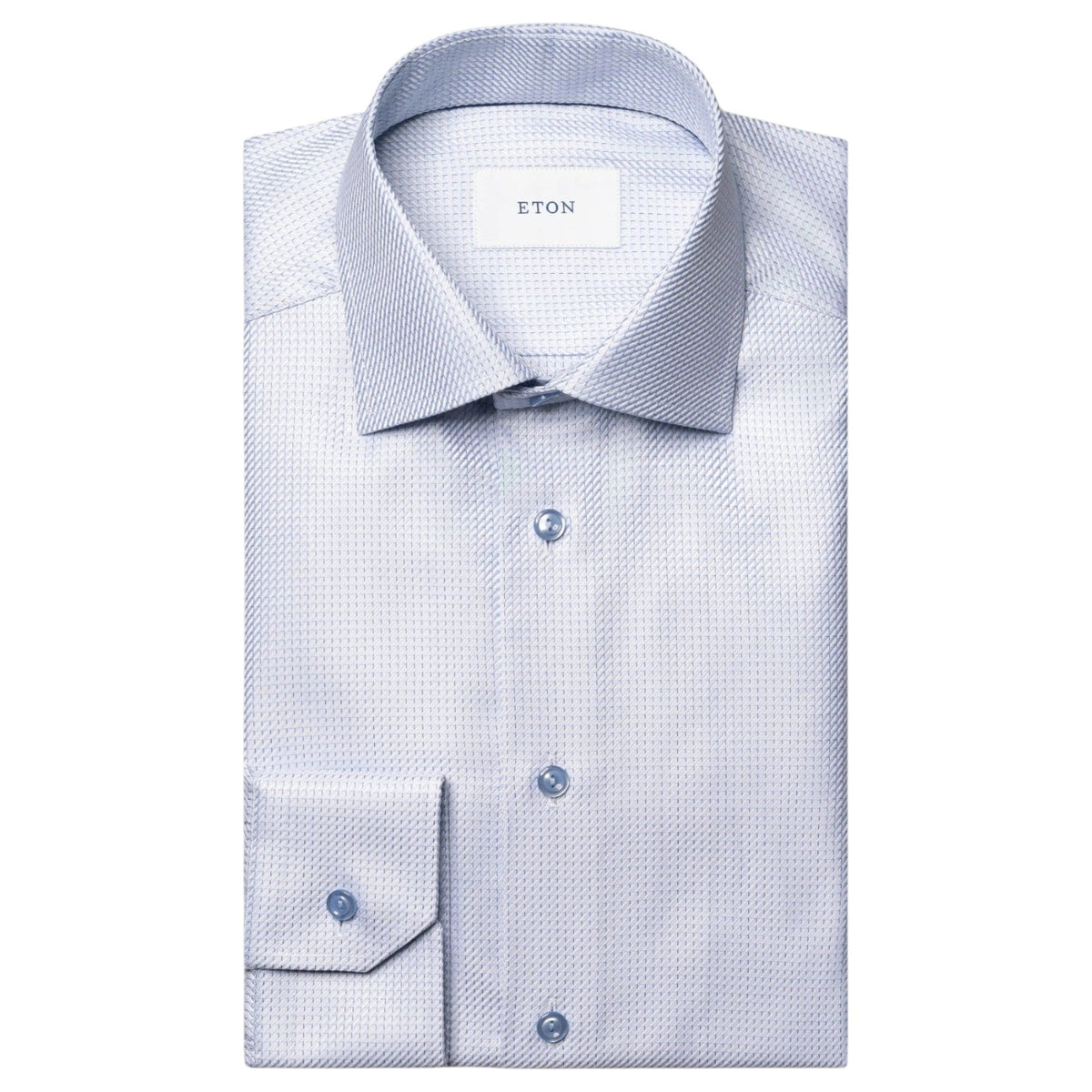 Eton Micro Check King Twill Dress Shirt