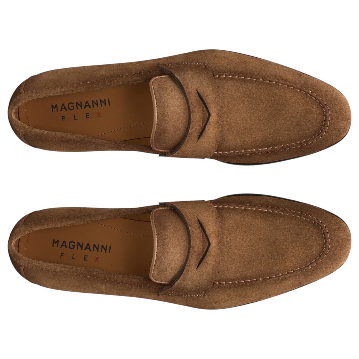Magnanni Men's Diezma Línea Flex Suede Penny Loafer – Taupe
