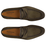 Magnanni Men's Diezma II Línea Flex Suede Penny Loafer – 25396-20 – Green