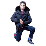 T.O Boys Mimo Puffer Coat In Black/Blk Fur  CT-MC-BB-BF