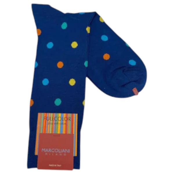 Marcoliani Socks Pima Cotton Blue  MAR4402T 034 Blue