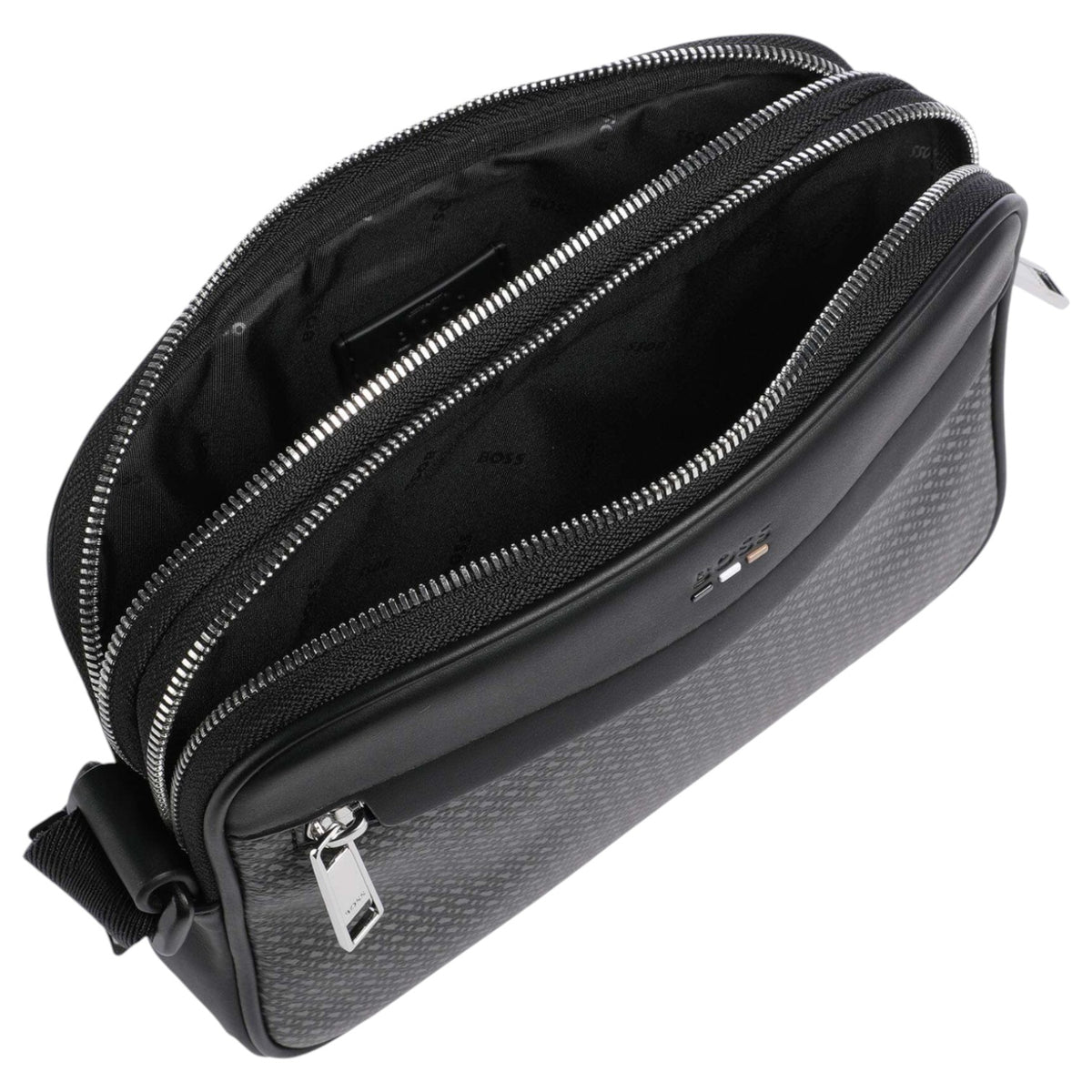 BOSS Ray Crossbody Bag Imitation Leather Black