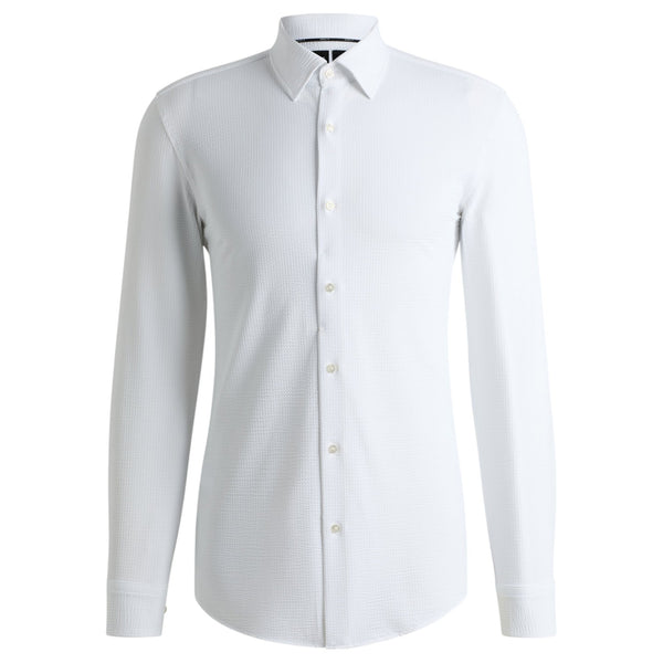 BOSS White 4-Way Stretch Performance Shirt  50539398 100