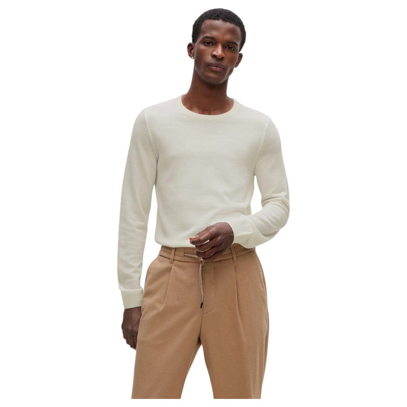 Boss Slim-Fit Sweater In Merino Wool With Crew Neckline 50468239