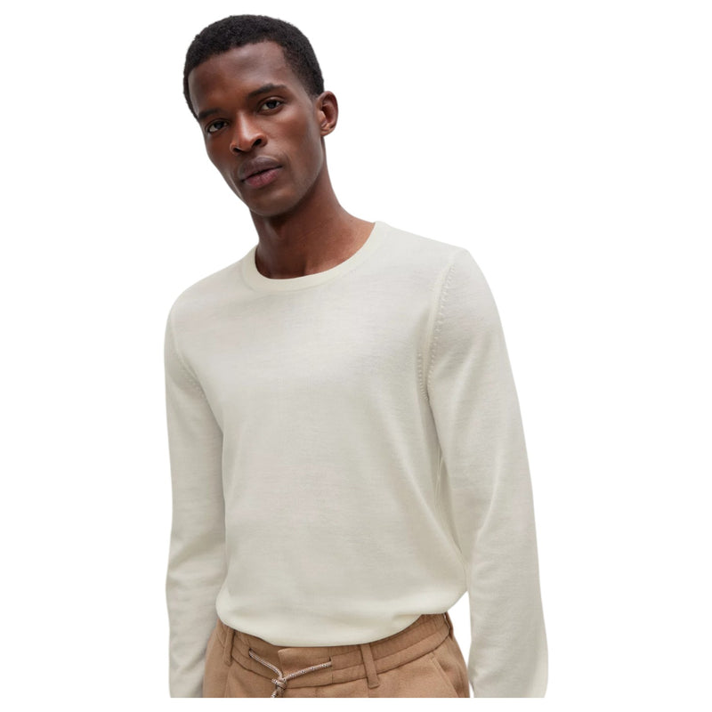 Boss Slim-Fit Sweater In Merino Wool With Crew Neckline 50468239