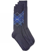 BOSS Two-Pack of Regular Length Socks in a Cotton Blend - Blue  50478352-403