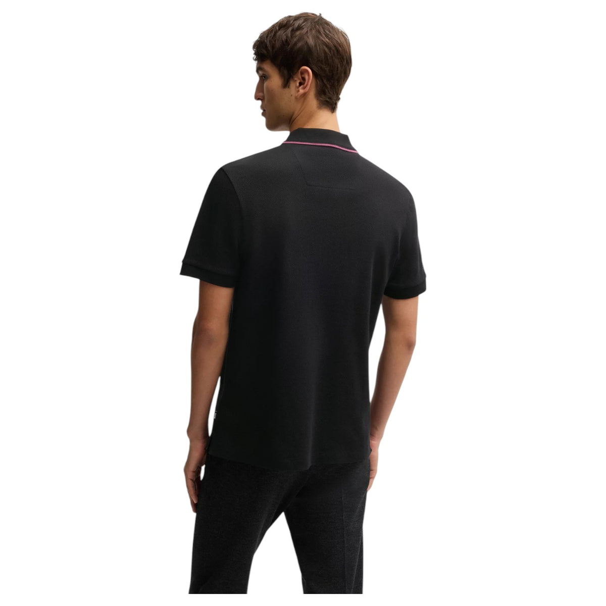 Boss Structured-Cotton Polo Shirt With Zip Placket  50532612